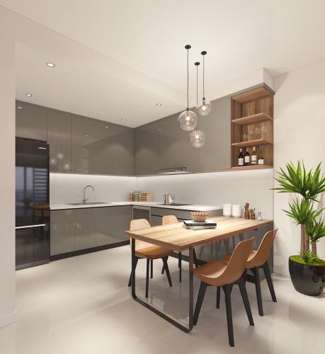 không gian  bếp căn hộ The Sun Avenue Bán căn hộ The Sun Avenue tầng cao, nội thất đầy đủ, hiện đại.