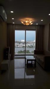 Phòng khách căn hộ Tropic Garden, Quận 2 Căn hộ Tropic Garden hướng Tây Bắc view thoáng mát, đầy đủ nội thất.