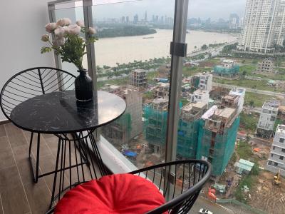 Ban công One Verandah Quận 2 Căn hộ One Verandah 2 phòng ngủ, view thành phố lung linh về đêm