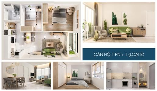 Nhà mẫu Charm City, Dĩ An Căn hộ Charm City tầng thấp, view hướng Nam.