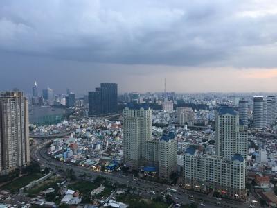 view căn hộ VINHOMES CENTRAL PARK Bán căn hộ Vinhomes Central Park 1PN, tầng cao, đầy đủ nội thất, view thành phố