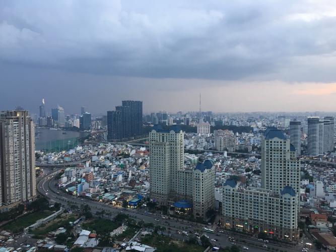 view căn hộ VINHOMES CENTRAL PARK Bán căn hộ Vinhomes Central Park 1PN, tầng cao, đầy đủ nội thất, view thành phố