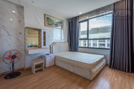 Phòng ngủ căn hộ THE GOLD VIEW Bán căn hộ The Gold View 2PN, tầng 24, nội thất cơ bản, view kênh Bến Nghé