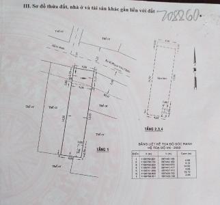 Bản vẽ nhà phố Phạm Văn Chiêu, Gò Vấp Nhà phố 1 trệt 4 lầu, hẻm xe hơi hướng Bắc, diện tích 69m2.