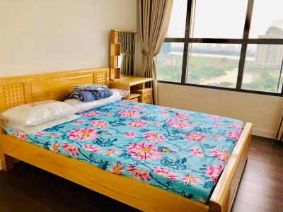 phòng ngủ căn hộ  1+1 phòng ngủ the sun avenue Căn hộ The Sun Avenue đón view nội khu, nội thất đầy đủ.