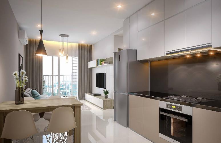 Nhà mẫu căn hộ Carillon 7, Tân Phú Căn hộ Carillon 7 ban công hướng Đông Nam, view tầng cao mát mẻ.