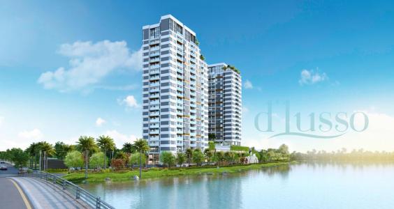 D'Lusso, Quận 2 Căn hộ D'Lusso tầng 8 hướng cửa Tây Bắc, trang bị nội thất cơ bản.