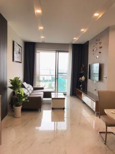 Phòng khách căn hộ Phú Mỹ Hưng Midtown Căn hộ tầng cao Phú Mỹ Hưng Midtown, nội thất cao cấp đầy đủ.