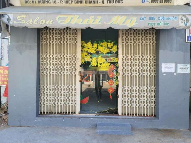Mặt bằng kinh doanh Quận Thủ Đức Mặt bằng kinh doanh đường số 18 gần Giga Mall, diện tích 50m2.