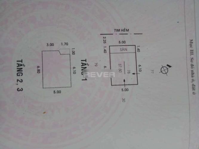 Bản vẽ nhà phố Lê Trọng Tấn, Tân Phú Nhà phố hẻm xe tải hướng Tây Bắc, cách mặt tiền đường 30m.