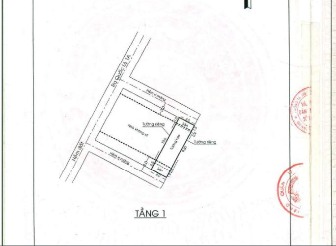 Bản vẽ nhà phố Quận 12 Nhà phố có 2 mặt tiền hẻm rộng 4m, ngay ngã 4 UBND phường Tân Thới Hiệp.