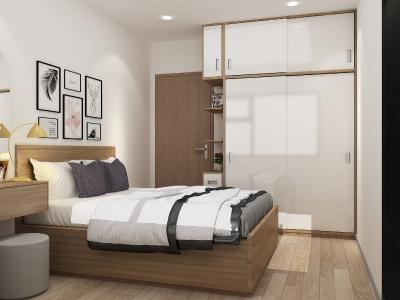 Phòng ngủ Vinhomes Grand Park Quận 9 Căn hộ Vinhomes Grand Park tầng trung, không có nội thất.