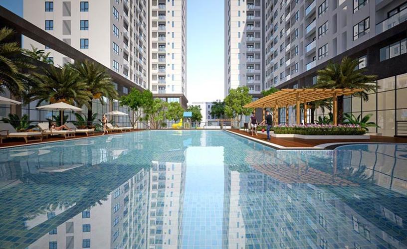 Q7 Boulevard, Quận 7 Căn hộ Q7 Boulevard tầng cao hướng Tây, ban công thoáng gió