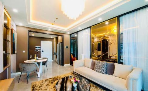 Nhà mẫu Sunshine Diamond River, Quận 7 Căn hộ Sunshine Diamond River tầng cao, nội thất cơ bản.