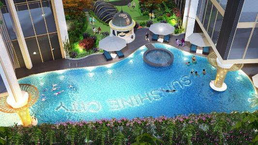 Tiện ích căn hộ Sunshine City Sài Gòn , Quận 7 Căn hộ Sunshine City Saigon 3 phòng ngủ, nội thất cơ bản.