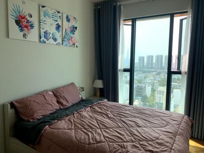 Phòng ngủ Feliz En Vista, Quận 2 Căn hộ Feliz En Vista đầy đủ nội thất, nhìn ra Landmark 81.