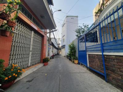 Nhà phố Quận 7 Nhà phố kết cấu 1 trệt 1 lầu hướng Tây, khu dân cư đông đúc.