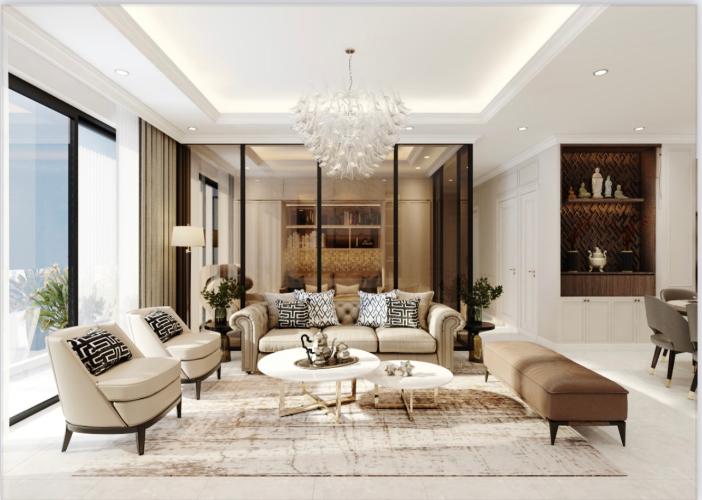 Căn hộ Vinhomes Central Park Bình Thạnh Căn hộ Vinhomes Central Park nội thất mạ vàng, view sông Sài Gòn và Landmark 81