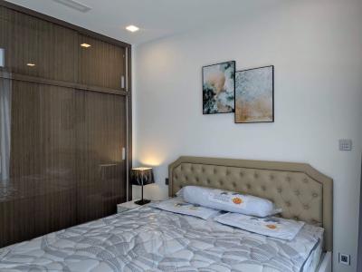 Phòng ngủ căn hộ Vinhomes Golden River Cho thuê căn hộ Vinhomes Golden River 2PN, tháp The Aqua 3, diện tích 78m2, đầy đủ nội thất