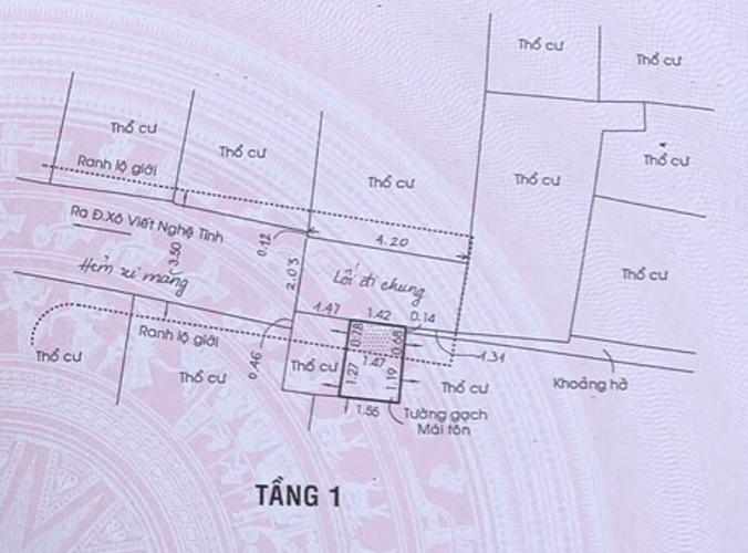 mat_bang_san Bán nhà hẻm thông đường Xô Viết Nghệ Tĩnh, diện tích đất 24m2
