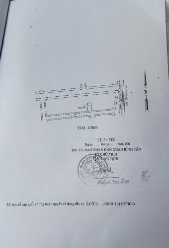 Bản vẽ Quận Bình Tân Đất nền Quận Bình Tân diện tích 190m2, đường xe hơi đi lại thoải mái.