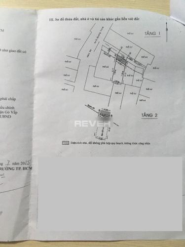 Bản vẽ nhà phố Quận Gò Vấp Nhà 1 trệt 1 lầu Q.Gò Vấp hướng Đông, sổ hồng riêng và nội thất cơ bản.