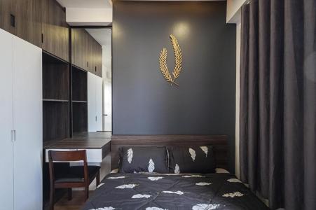 Phòng ngủ căn hộ M-ONE NAM SÀI GÒN Cho thuê căn hộ M-One Nam Sài Gòn 3PN, đầy đủ nội thất, full sàn gỗ, ban công hướng Nam