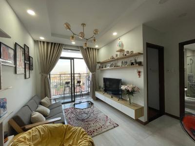 Phòng khách Him Lam Phú An, Quận 9 Căn hộ Him Lam Phú An ban công hướng Đông Nam, đầy đủ nội thất.