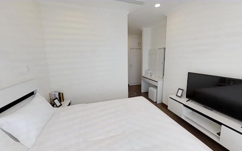 phòng ngủ căn hộ Vinhomes Central Park Căn hộ tầng 29 Vinhomes Central Park đầy đủ nội thất 