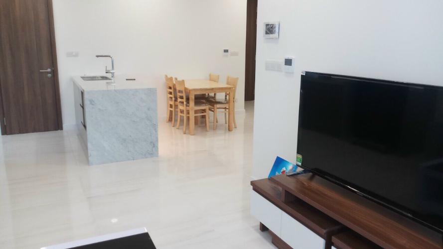 Phòng khách Kingdom 101, Quận 10 Căn hộ Kingdom 101 tầng trung, ban công view thành phố.