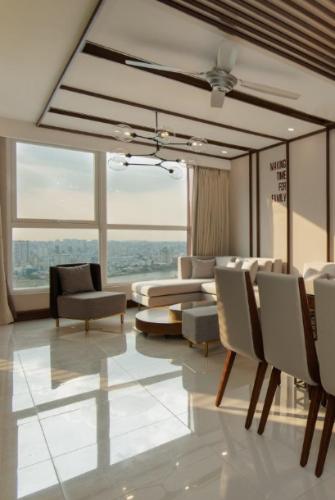 Phòng khách căn hộ Thảo Điền Pearl Căn hộ Thảo Điền Pearl tầng cao ban công Đông Nam, đầy đủ tiện ích.