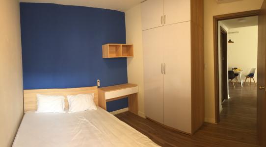 Phòng ngủ căn hộ Lexington Residence, Quận 2 Căn hộ Lexington Residence cửa chính hướng Đông, ban công hướng Tây.