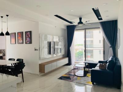 Phòng khách Phú Mỹ Hưng Midtown Căn hộ Phú Mỹ Hưng Midtown nội thất sang trọng, cửa hướng Tây Nam.