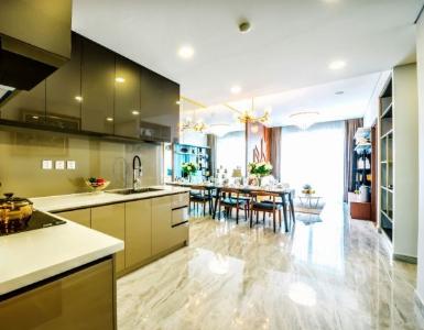 Phòng bếp căn hộ Green Star Sky Garden, Quận 7 Căn hộ Green Star Sky Garden tầng 12 view thoáng mát, nội thất cơ bản.