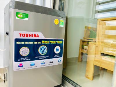 nội thất căn hộ 1+1 phòng ngủ the sun avenue Căn hộ The Sun Avenue đón view nội khu, nội thất đầy đủ.