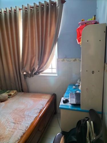Phòng ngủ căn hộ Cao ốc Thạnh Mỹ Lợi, Quận 2 Căn hộ Chung cư Thạnh Mỹ Lợi tầng thấp, view đón gió mát mẻ.