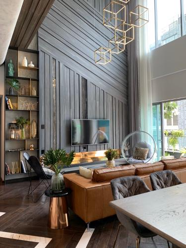 Phòng khách Gateway Thảo Điền, Quận 2 Căn hộ duplex Gateway Thảo Điền thiết kế phong cách Bắc Âu.