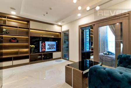 Phòng Khách Căn hộ Vinhomes Central Park tháp Landmark 81, đầy đủ nội thất sang trọng