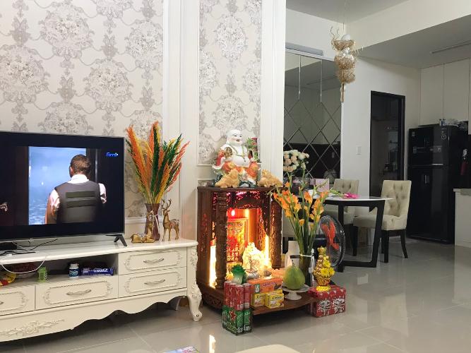 Phòng khách Võ Đình Apartment, Quận 12 Căn hộ Võ Đình Apartment ban công hướng Tây, đầy đủ nội thất.