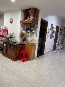 Phòng khách Cetana Thủ Thiêm, Quận 2 Căn hộ Cetana Thủ Thiêm tầng trung, đón view thành phố.