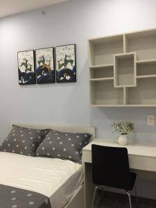 Phòng ngủ Scenic Valley, Quận 7 Căn hộ Scenic Valley tầng trung, view nội khu hồ bơi.