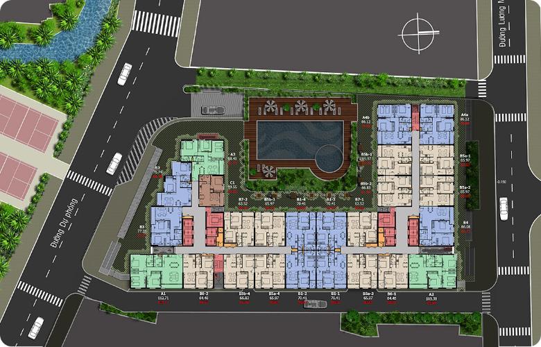  Carillon 7, Tân Phú Căn hộ Carillon 7 ban công hướng Đông Nam, view tầng cao mát mẻ.