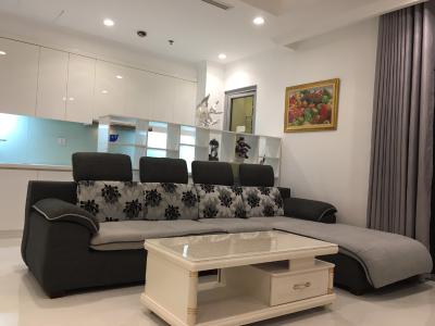 Phòng khách Vinhomes Central Park Căn hộ Vinhomes Central Park tầng trung, đầy đủ nội thất.