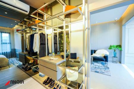 Nhà mẫu căn hộ  SKY 89 AN GIA Bán căn hộ Sky 89 tầng thấp, 2 phòng ngủ, diện tích 89m2, ban công hướng Tây, chưa bàn giao.