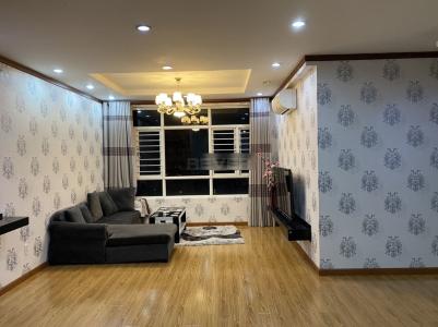 Phòng khách Hoàng Anh Gold House, Nhà Bè Căn hộ Hoàng Anh Gold House tầng cao, đầy đủ nội thất.