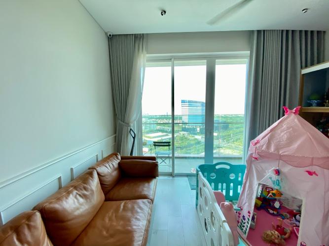 Phòng khách Sadora Apartment, Quận 2 Căn hộ tầng cao Sadora Apartment ngắm nhìn thành phố về đêm.
