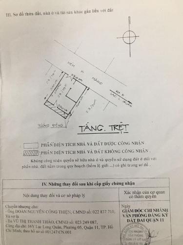 Bản vẽ nhà phố Lạc Long Quân, Quận 11 Nhà phố hướng Đông Bắc, hẻm 4m xe hơi, thông thoáng đường lớn.