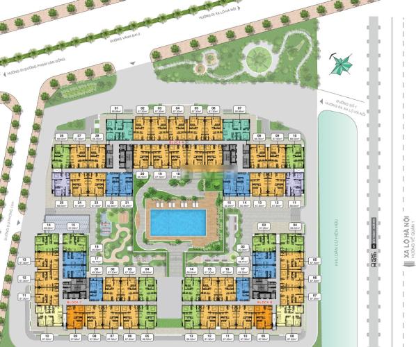 Layout Lavita Charm Thủ Đức Căn hộ Lavita Charm tầng cao, nội thất cơ bản, view Landmark 81.