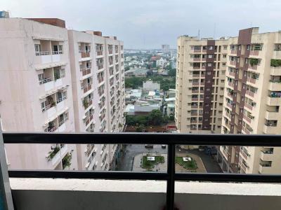 View căn hộ Khang Gia, Gò Vấp Căn hộ tầng 11 Khang Gia cửa hướng Tây, nội thất cơ bản.