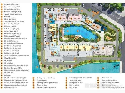 Mặt bằng dự án Sunrise Riverside Bán căn hộ tầng thấp Sunrise Riverside, diện tích 103.96m2.